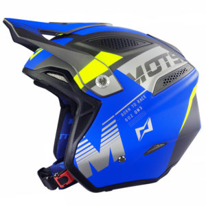 MOTS - Casco Trial GO2 ON3 Blu/Giallo