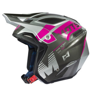 MOTS - Casco Trial GO2 ON3 Grigio/Viola