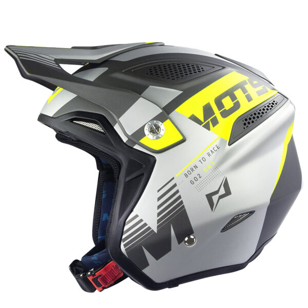 MOTS - Casco Trial GO2 ON3 Giallo/Grigio